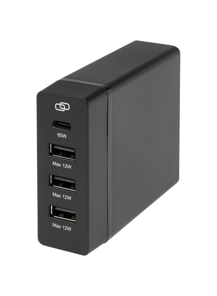 Batterie externe publicitaire PD plastique recyclé 72 W Tekiō Adapt