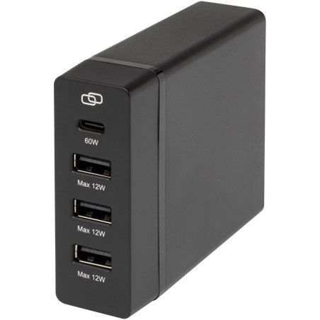 Batterie externe publicitaire PD plastique recyclé 72 W Tekiō Adapt