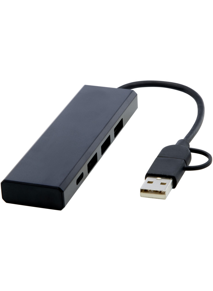 Concentrateur USB 2.0 Rise en aluminium recyclé certifié RCS