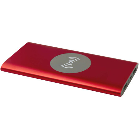 Batterie externe publicitaire sans fil aluminium recyclé 8000 mAh Juice