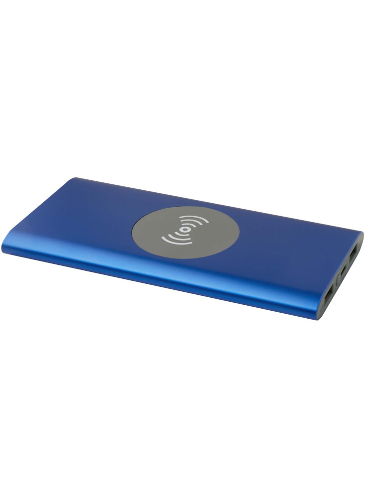 Batterie externe publicitaire sans fil aluminium recyclé 8000 mAh Juice