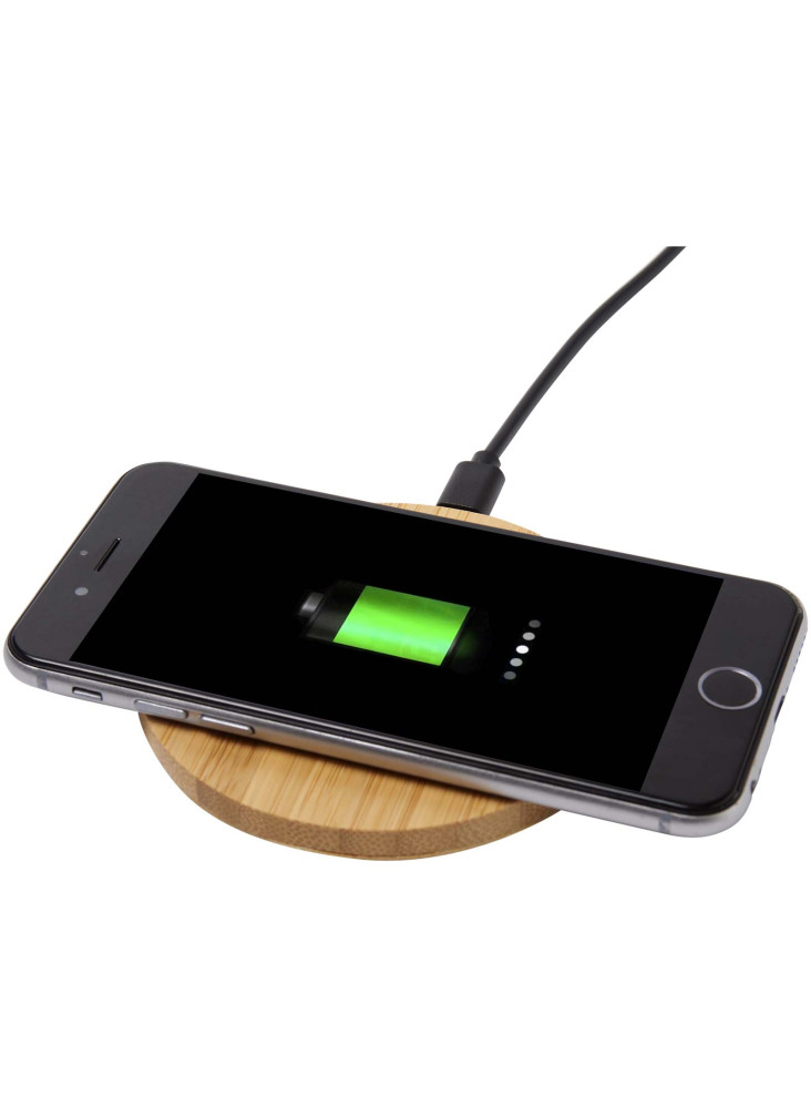 Tapis de charge sans fil en bambou Essence de 15 W
