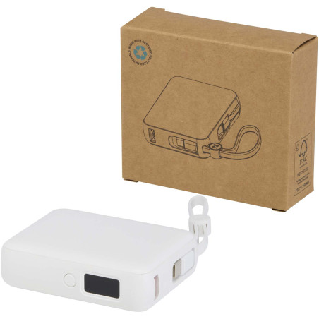 Batterie externe publicitaire câbles intégrés 10000 mAh 35 W Acrux