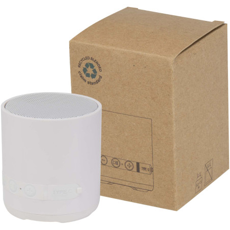 Haut-parleur Hunor sans fil de 3 W en plastique recyclé