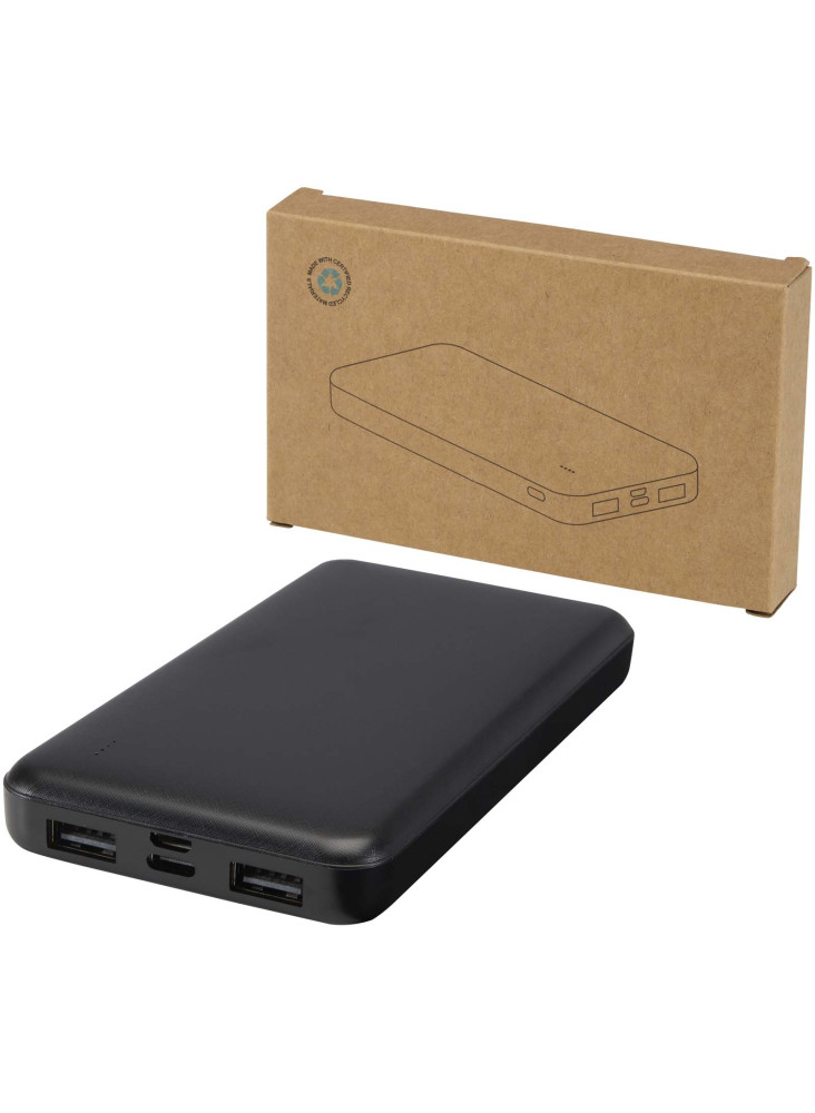 Batterie externe publicitaire plastique recyclé 10000 mAh Intan