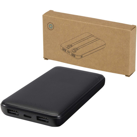 Batterie externe publicitaire câbles intégrés 10000 mAh Adhil