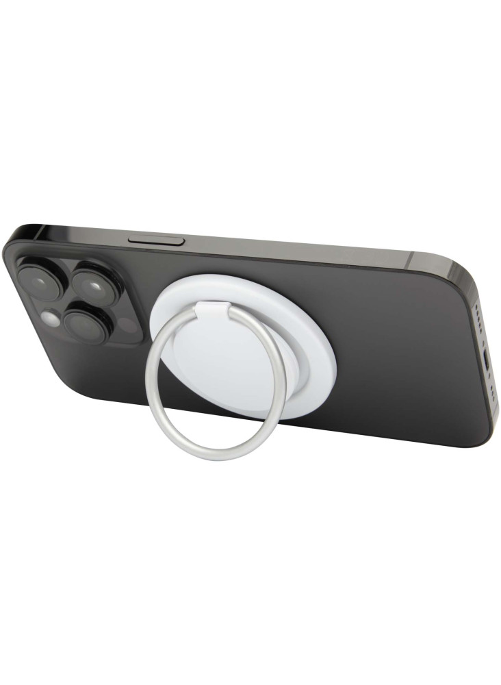 Support de téléphone Albali magnétique en plastique recyclé avec anneau de support