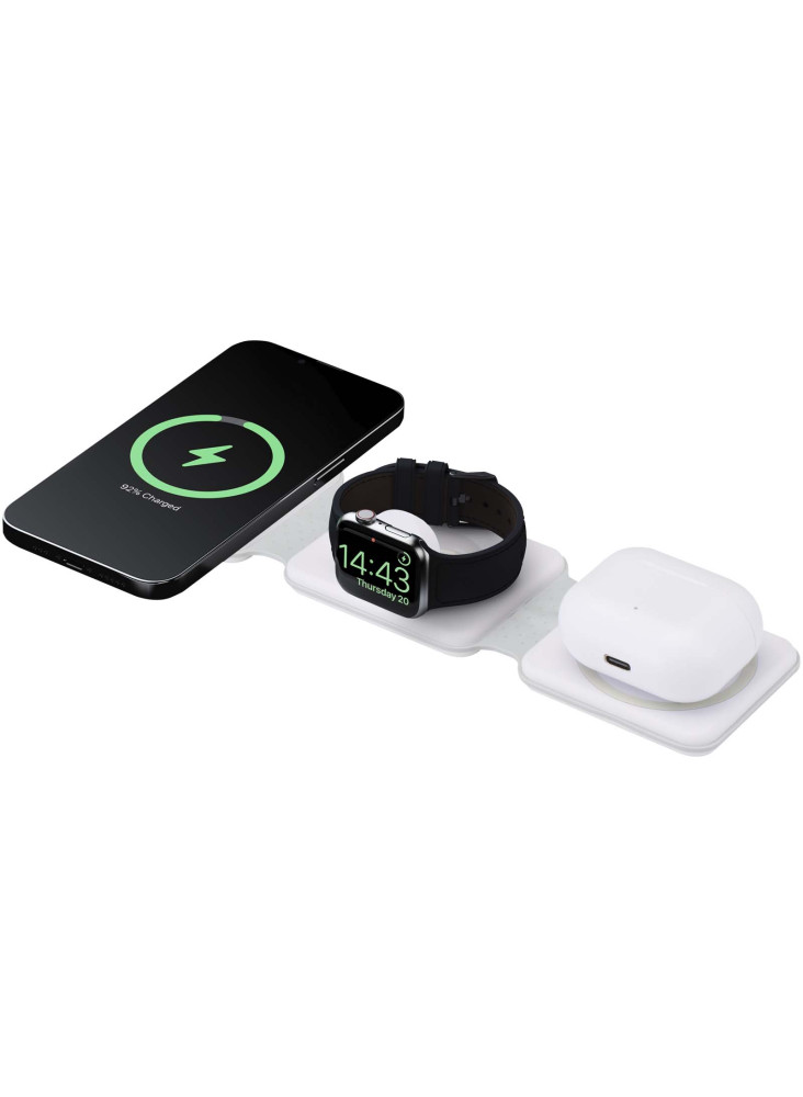 Chargeur publicitaire sans fil pliable 3 en 1 Armus
