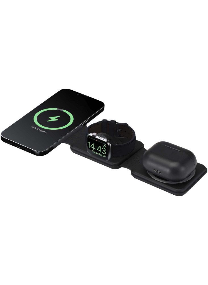 Chargeur publicitaire sans fil pliable 3 en 1 Armus