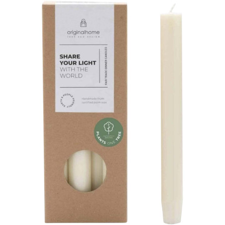Bougies publicitaires Originalhome commerce équitable lot de 10