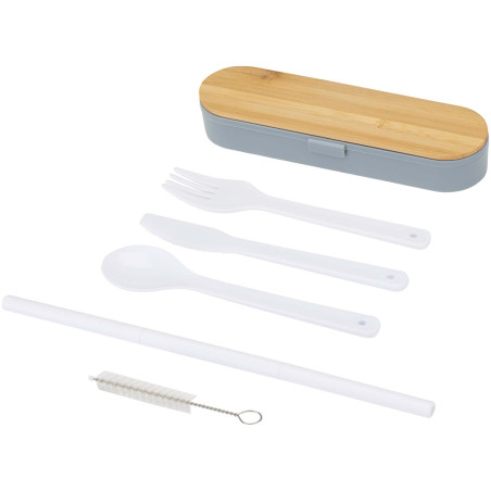 Ensemble de couverts publicitaire couvercle bambou Runa