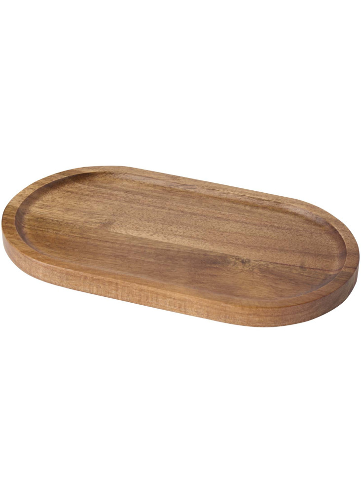 Plateau de service Edge en acacia