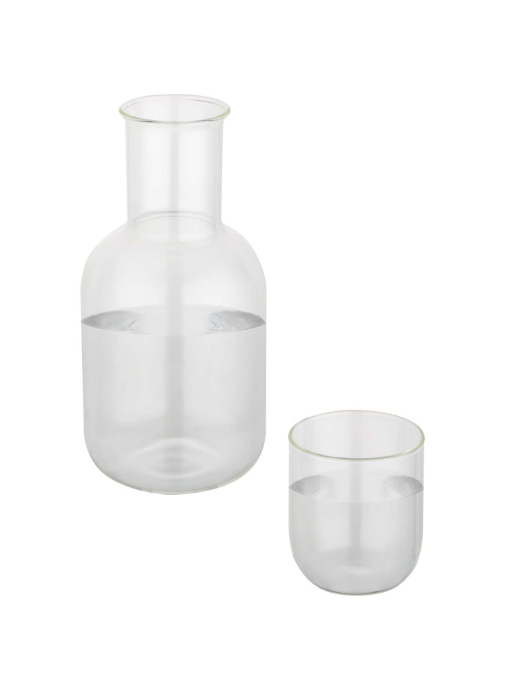 Ensemble carafe et verre publicitaire mat Amelie