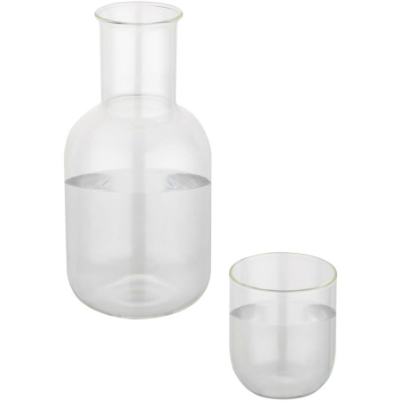 Ensemble carafe et verre publicitaire mat Amelie