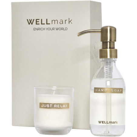 Coffret savon et bougie publicitaire Wellmark Discovery
