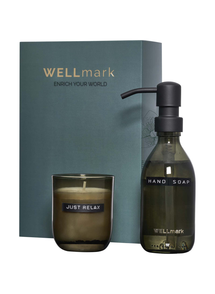 Coffret savon et bougie publicitaire Wellmark Discovery