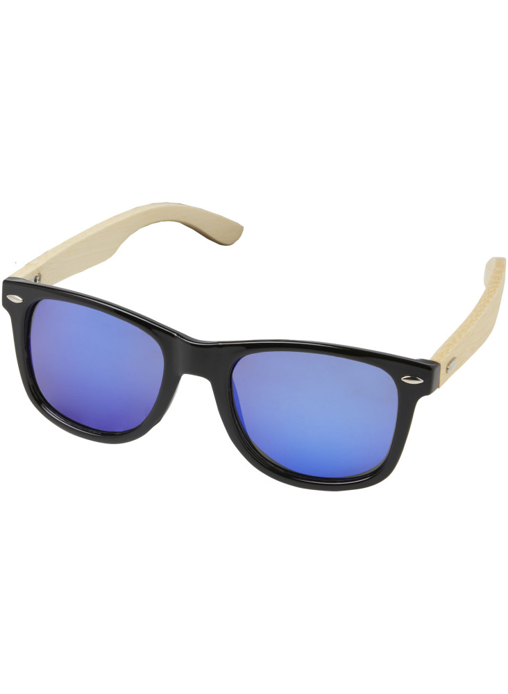 Lunettes de soleil polarisées miroir Taiyō en rPET/bambou dans coffret cadeau