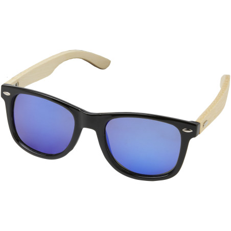 Lunettes de soleil publicitaire polarisées miroir Taiyō rPET bambou dans coffret cadeau