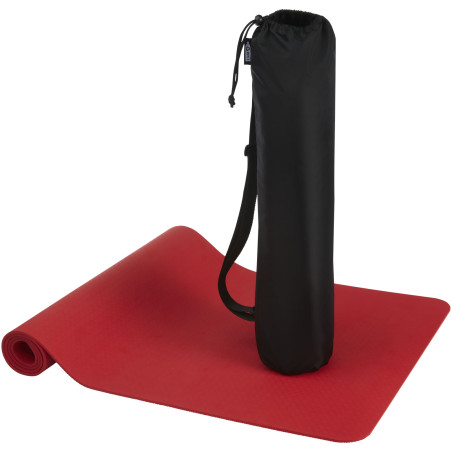 Tapis publicitaire yoga TPE recyclé Virabha
