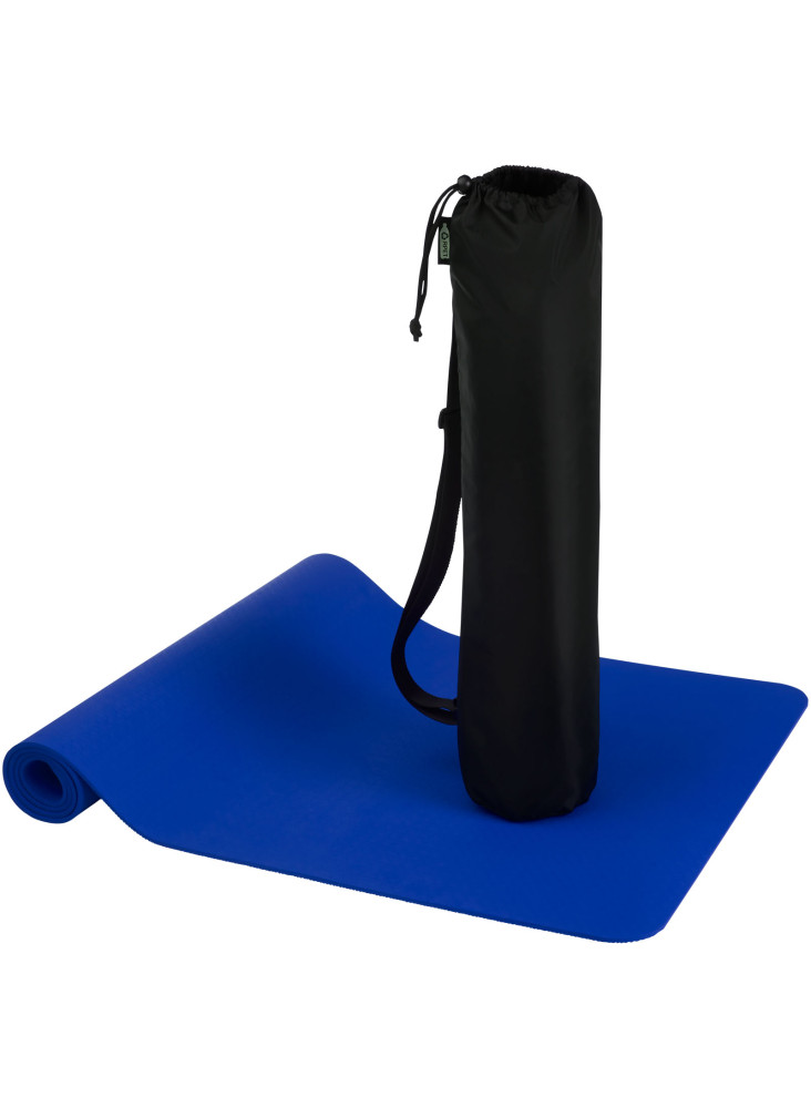 Tapis publicitaire yoga TPE recyclé Virabha