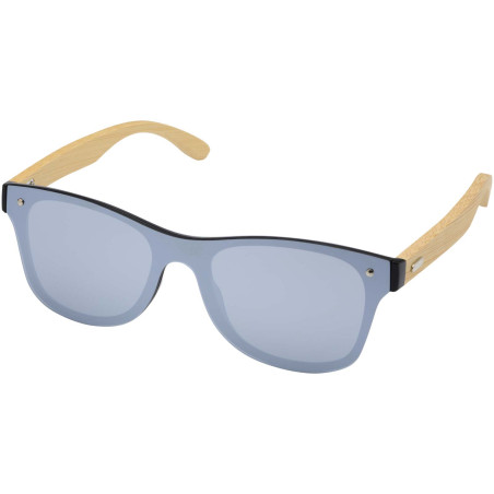 Lunettes de soleil publicitaire avec branches en bambou Tan