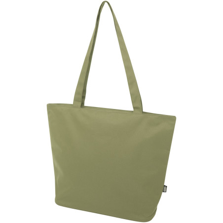 Sac shopping publicitaire Panama zippé recyclé GRS 20 L