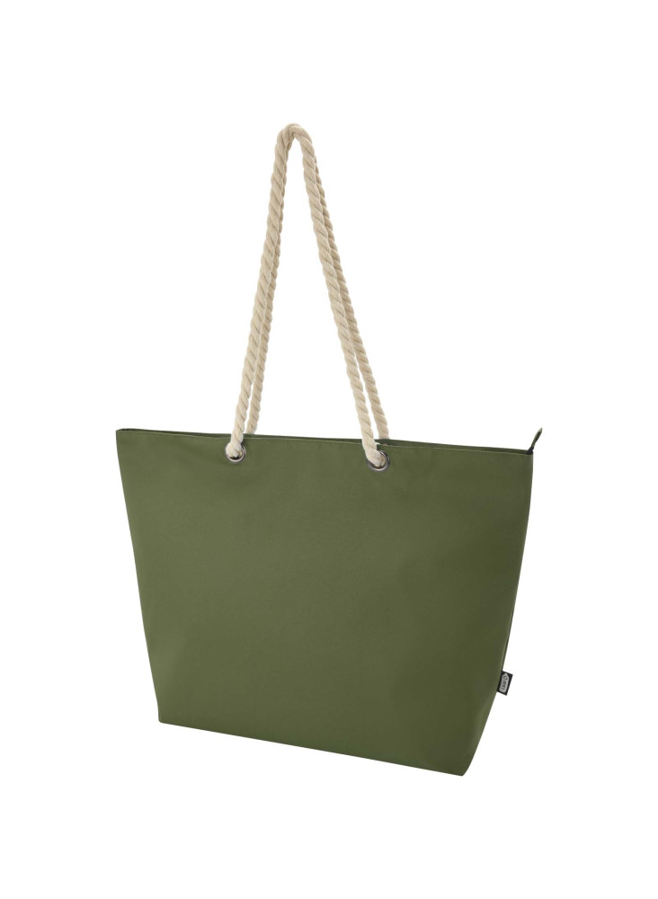 Sac shopping Panama recyclé GRS isotherme de plage avec poignées en cordelette 23L