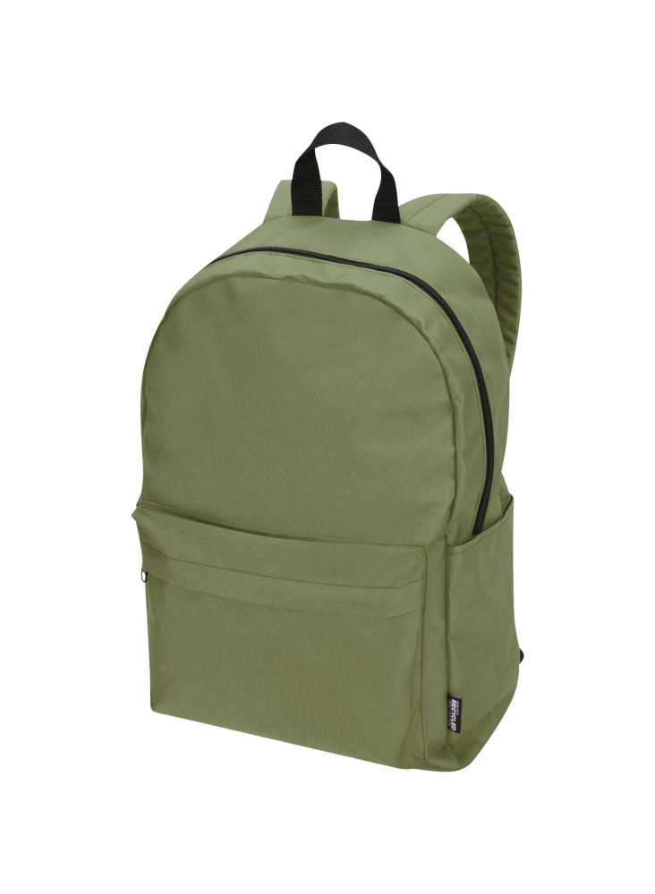 Sac publicitaire a dos ordinateur Byron de 16 L et 14" en matériaux recyclés certifiés GRS