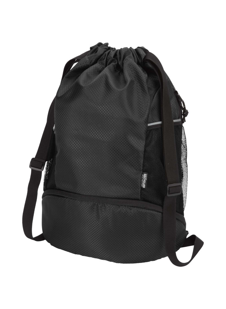 Sac de sport publicitaire à cordon en matériaux recyclés 18 L