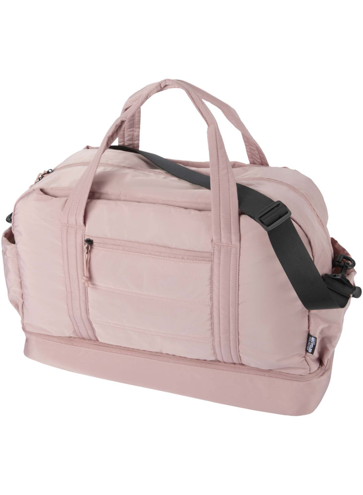Sac de voyage Puffer recyclé certifié GRS avec fond isolé de 30 L