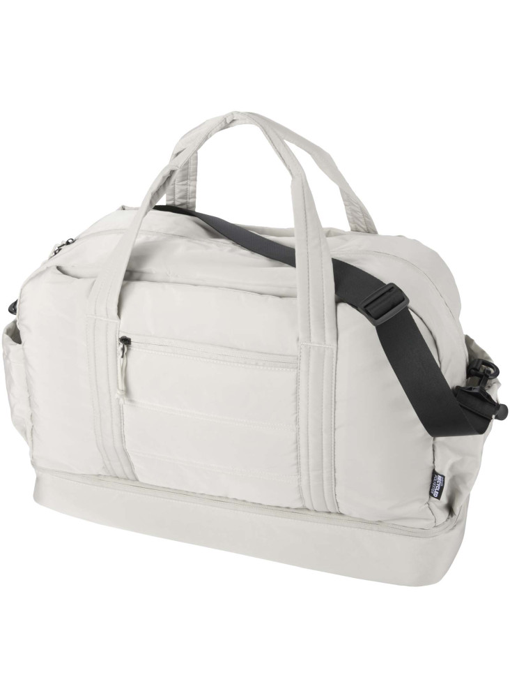 Sac de voyage Puffer recyclé certifié GRS avec fond isolé de 30 L