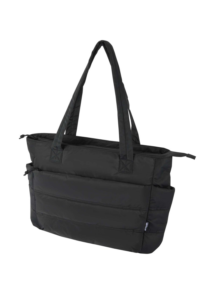 Sac shopping publicitaire Puffer pour ordinateur 15,6 pouces recyclé GRS 18 L