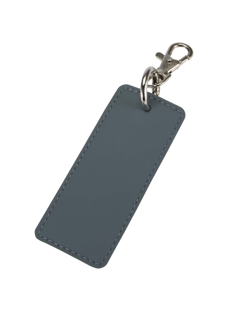 Porte-clés rectangulaire à breloques en matériaux recyclés certifié GRS Resi Plus