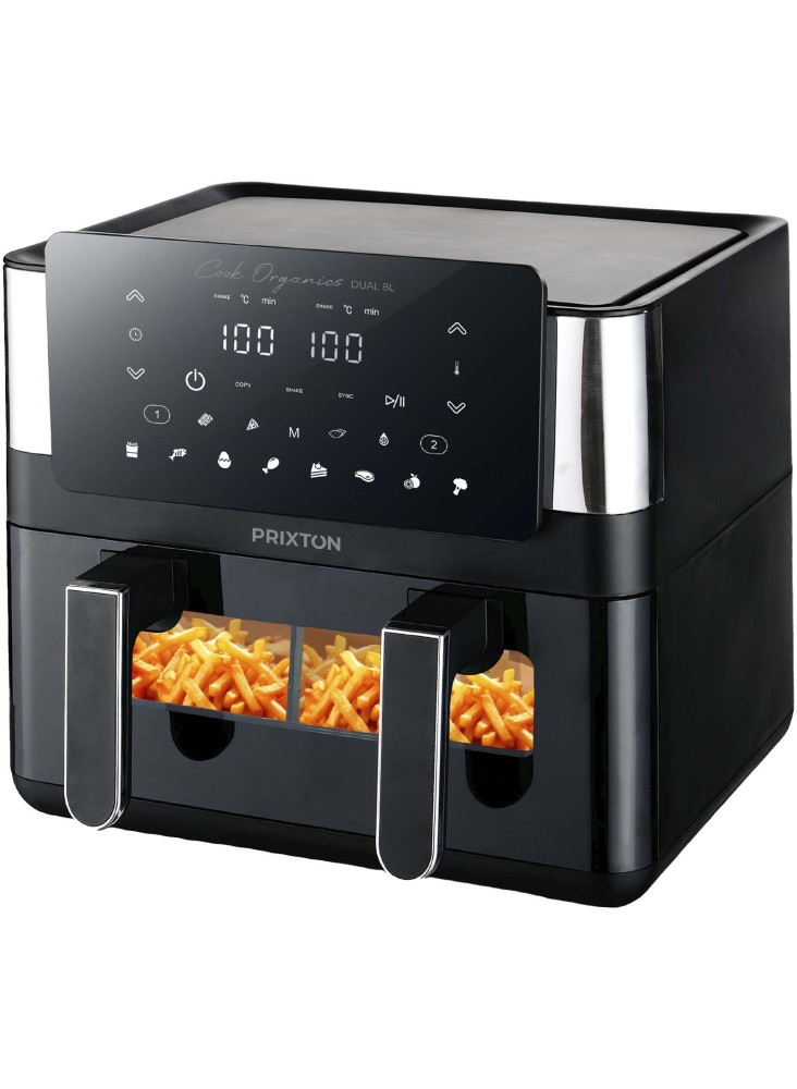 Friteuse à air double publicitaire 8L Prixton Cook Organics