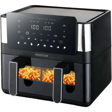 Friteuse à air double publicitaire 8L Prixton Cook Organics