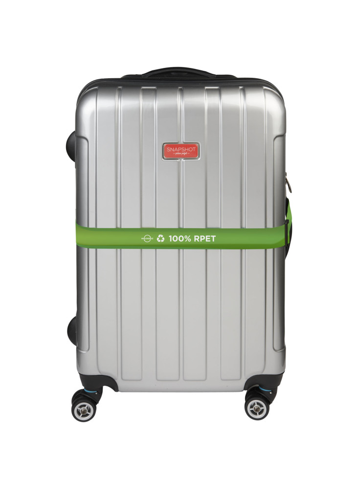 Sangle publicitaire bagage PET recyclé Luuc