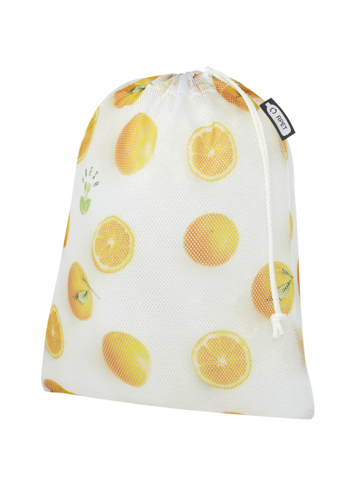 Sac de courses publicitaire en polyester recyclé 25 x 32 cm
