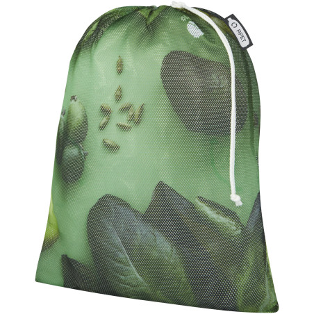 Sac de courses publicitaire en polyester recyclé 30 x 41 cm