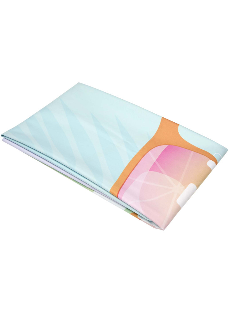 Serviette publicitaire legere Tulsi avec impression par sublimation de 90 x 150 cm