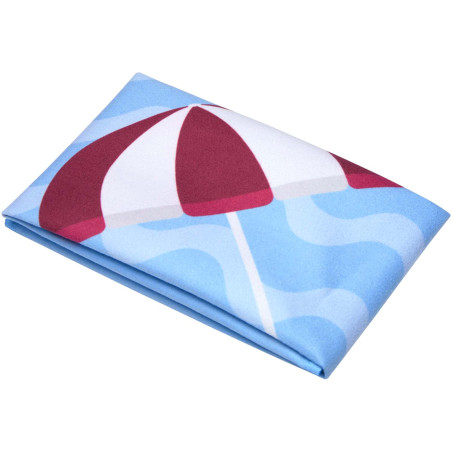 Serviette publicitaire legere Kousa avec impression par sublimation de 30 x 50 cm