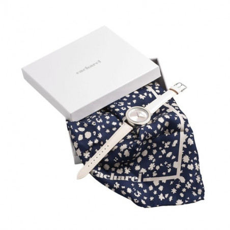 Foulard soie & Montre Cacharel