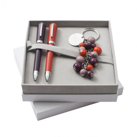 Parure 2 Stylos & Porte-clés Cacharel