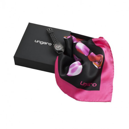 Foulard soie & Montre Ungaro