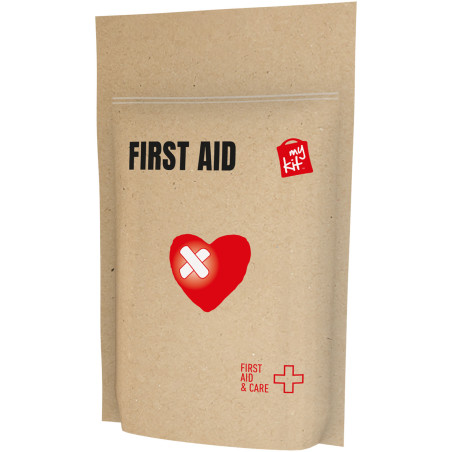 Mini kit publicitaire premiers secours pochette papier MyKit