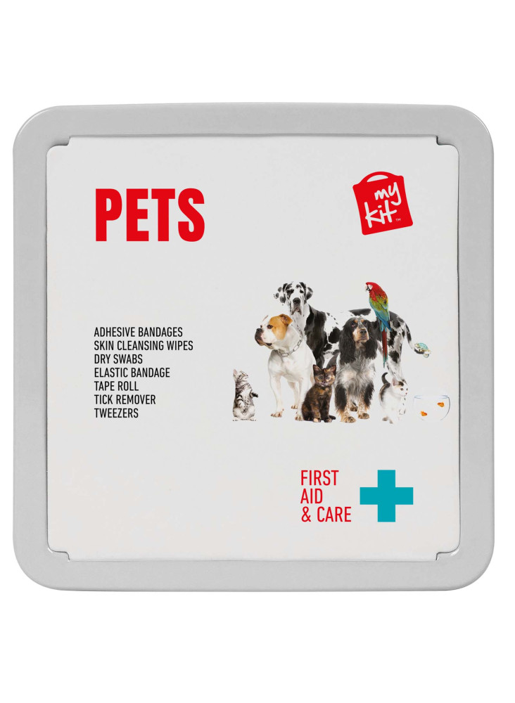 Trousse publicitaire premiers secours animaux métal MyKit