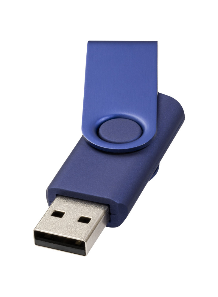 Clé USB publicitaire rotative métallisée