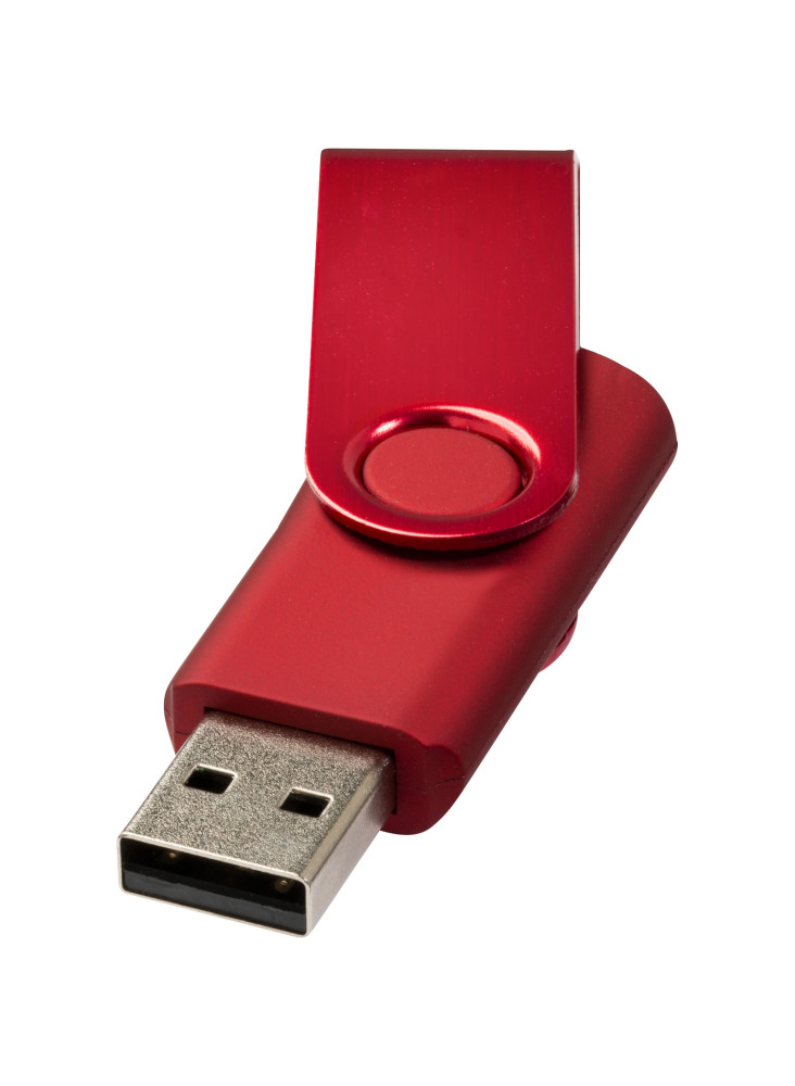Clé USB publicitaire rotative métallisée