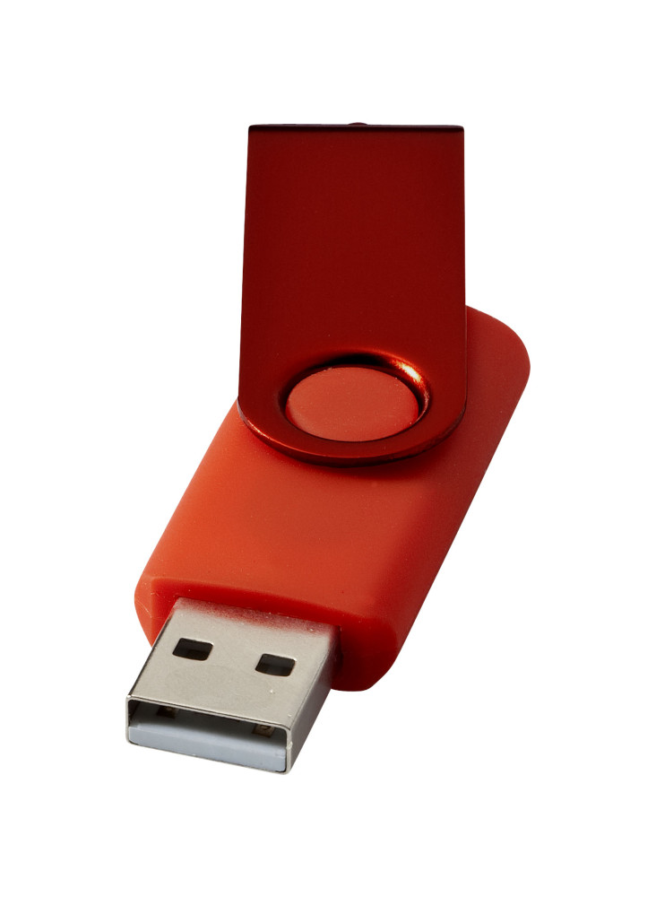 Clé USB publicitaire rotative métallisée
