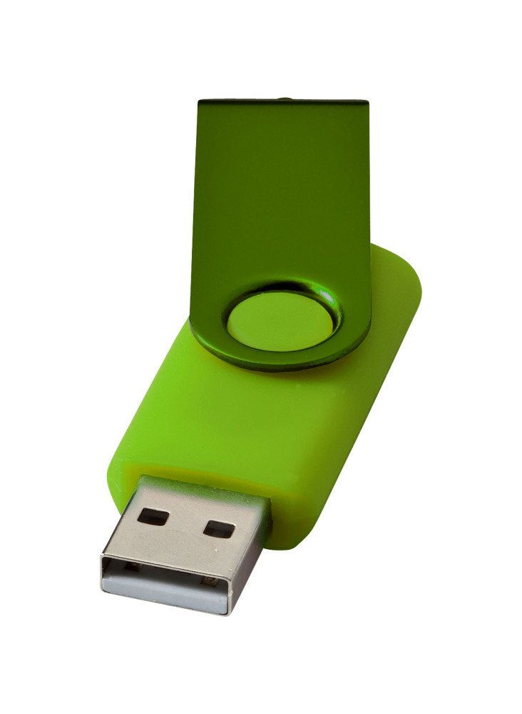 Clé USB publicitaire rotative métallisée