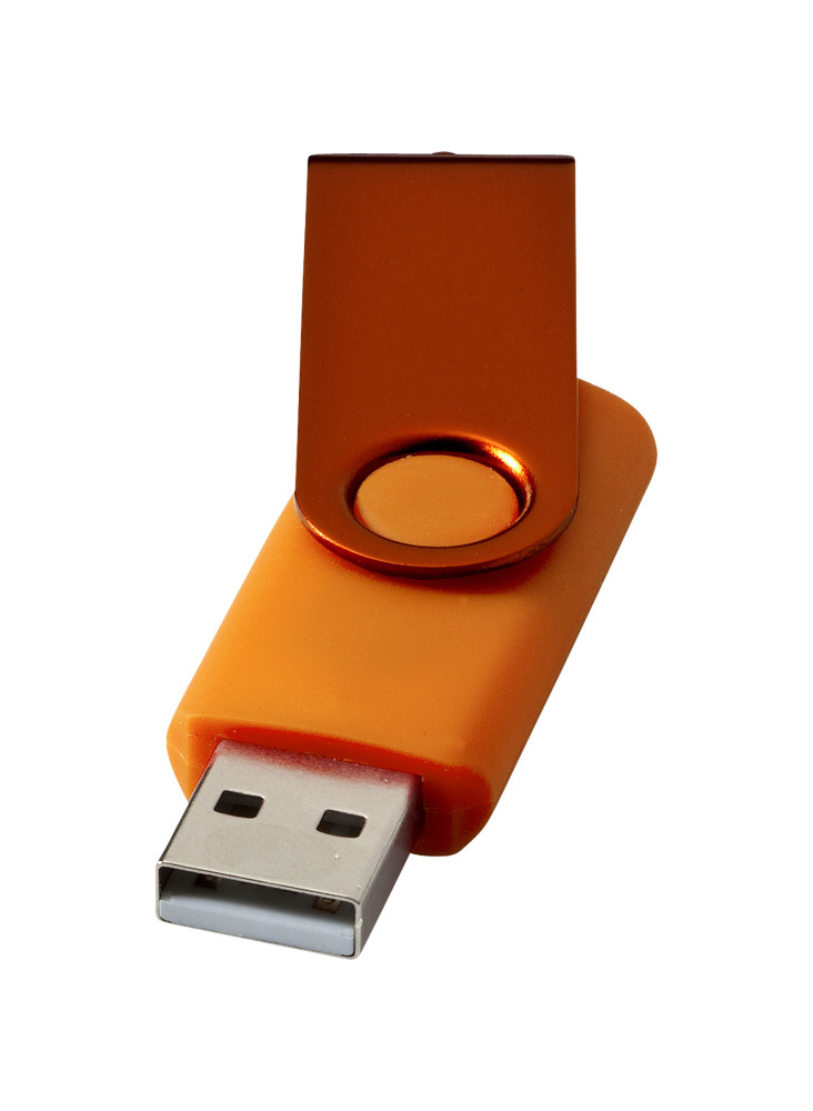 Clé USB publicitaire rotative métallisée